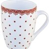 Kubeczki w kropeczki Kubek w kolorowe wzory z wysokiej jakości porcelany NEW BONE CHINA. Mix 2 wzorów.