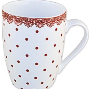 Kubeczki w kropeczki Kubek w kolorowe wzory z wysokiej jakości porcelany NEW BONE CHINA. Mix 2 wzorów.