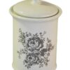 Pojemnik ceramiczny czarna róża kawa, herbata cukier