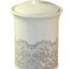 Pojemnik ceramiczny koronka - kawa, herbata cukier