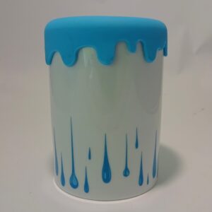 Pojemnik ceramiczny Niebieskie Łzy silikon