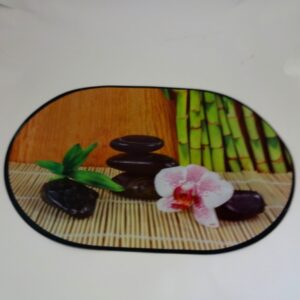 Mata owalna, podkładka na stoł Orchidea