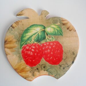 Ceramiczna podstawka pod garnek - maliny