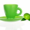 Zielona Filiżanka do espresso ze spodeczkiem 85 ml 3 Zielona Filiżanka do espresso ze spodeczkiem