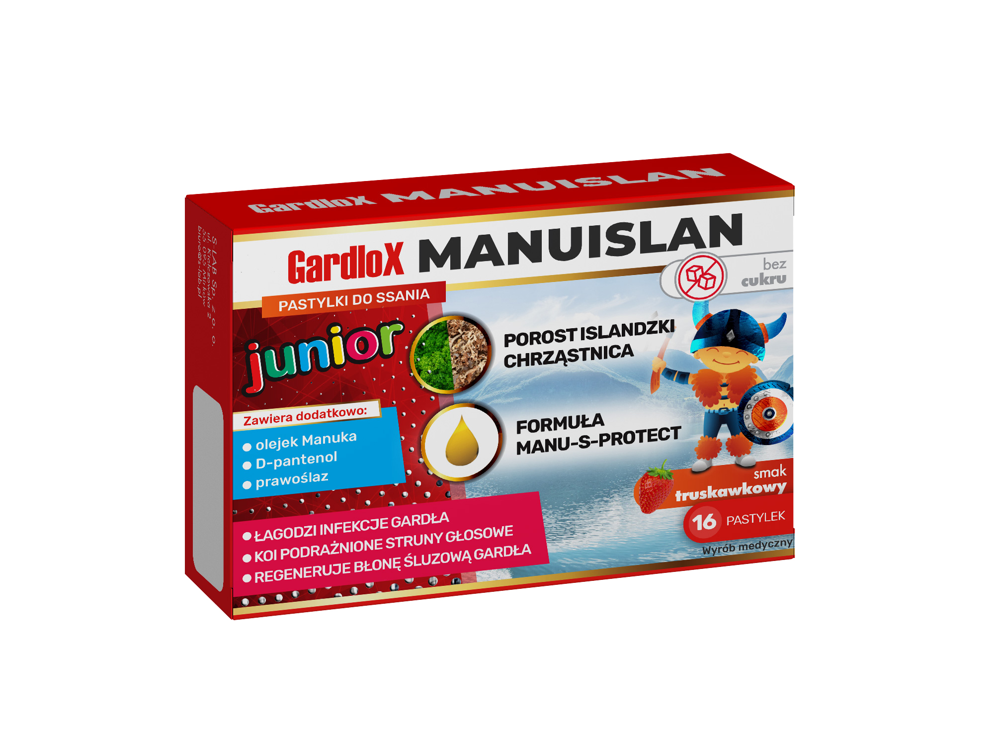 Gardlox MANUISLAN Junior pastylki, 16 szt S-Lab 1 Gardlox MANUISLAN Junior pastylki, 16 szt S-Lab