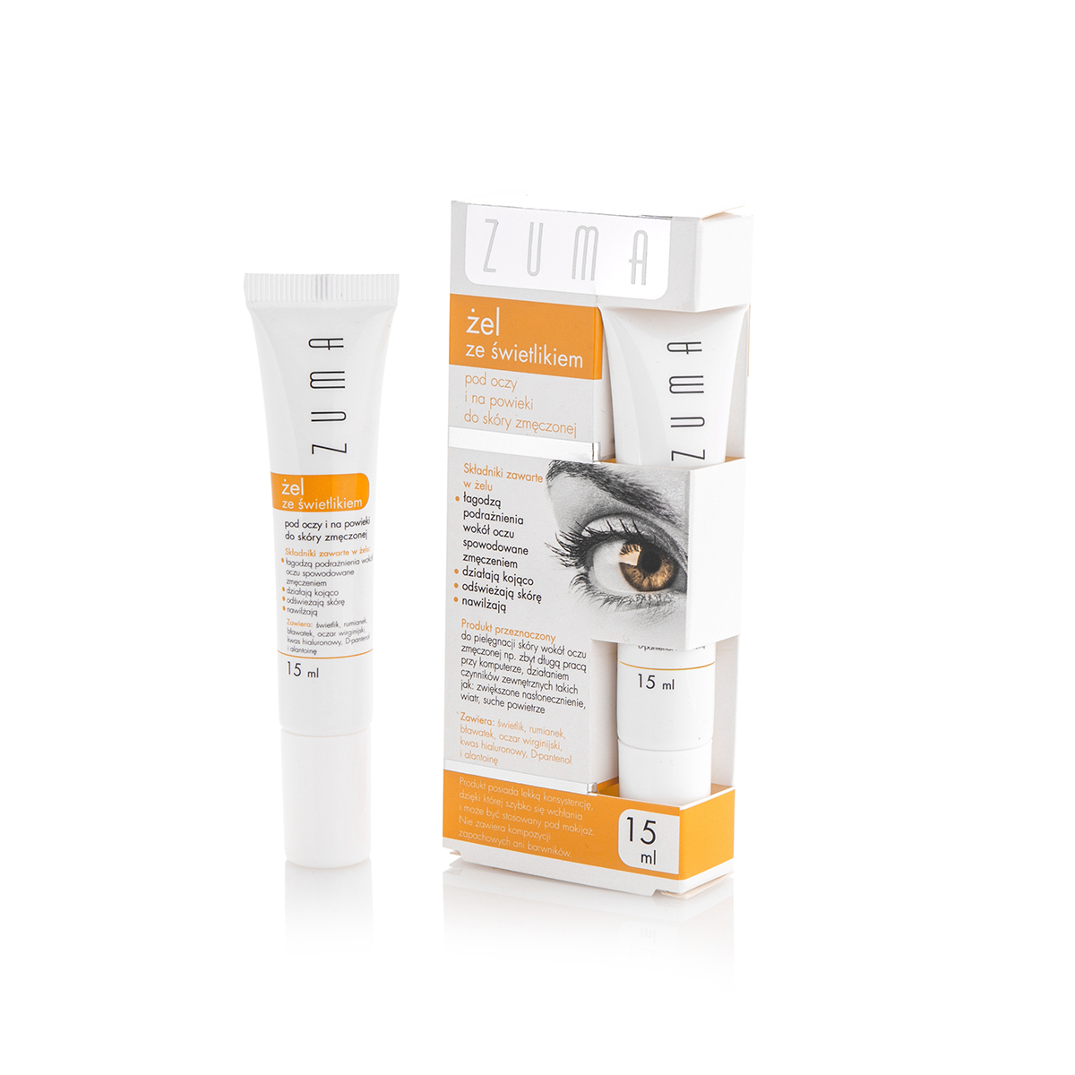 Zuma - Żel ze świetlikiem pod oczy i na powieki do skóry zmęczonej Żel, 15 ml Producent S-Lab 1 Zuma - Żel ze świetlikiem pod oczy i na powieki do skóry zmęczonej Żel, 15 ml Producent S-Lab