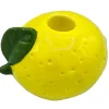Świecznik stołowy ceramiczny owocowy cytryna świeca 2 cm 8 cyt