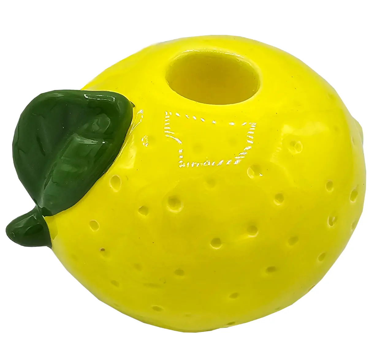 Świecznik stołowy ceramiczny owocowy cytryna świeca 2 cm 1 Świecznik stołowy ceramiczny owocowy cytryna świeca 2 cm