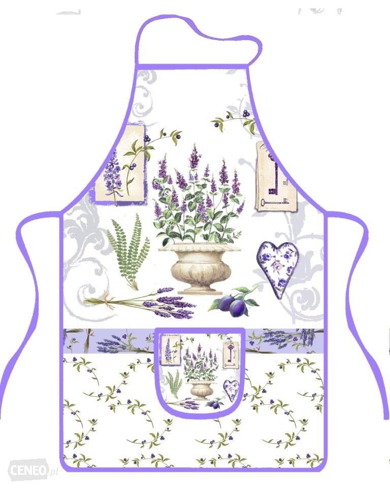 Fartuch Kuchenny 50x76 Lavender lawenda wzór F9431B Euromat 1 Fartuch Kuchenny 50x76 Lavender lawenda wzór F9431B Euromat
