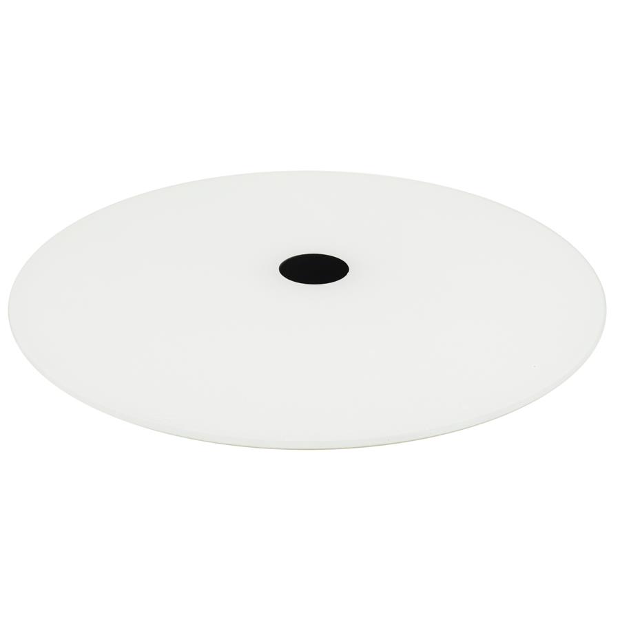Obrotowa patera szklana 30cm ELINE biała 1 Obrotowa patera szklana 30cm ELINE biała