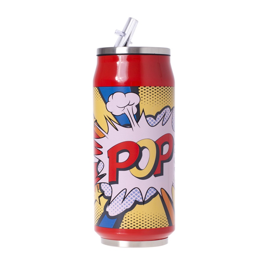 Puszka kubek term. 500ml Czerwony "Pop" 1 Puszka kubek term. 500ml Czerwony "Pop"