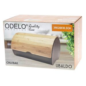 Chlebak UBALDO czarny drewn. pokrywa 6 286fe72b3babac7c82fdfc03d60fc8a2
