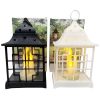 Lampion z świecą LED 29x18cm czarny 2 39891f544401a1e5c010545657e5d4f1