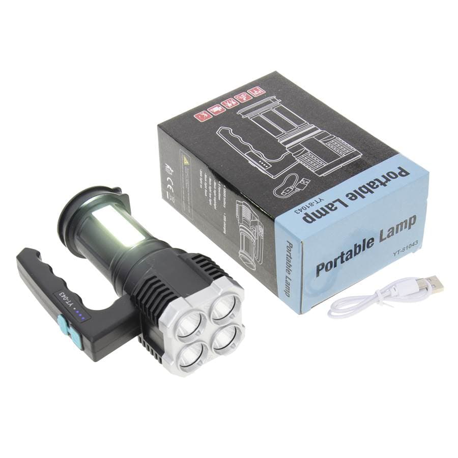Latarka z rączką + kabel USB 1 Latarka z rączką + kabel USB