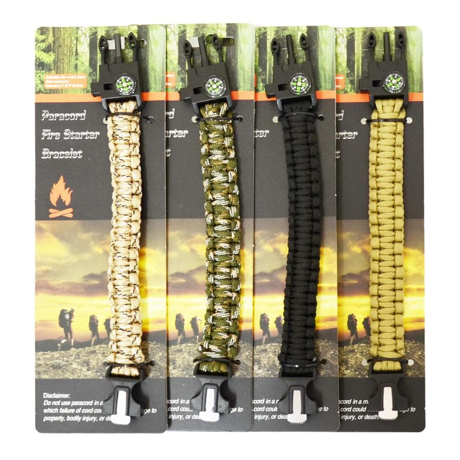 Paracord nadgarst.z krzesiwo 3x26cm mix kol 2 Paracord nadgarst.z krzesiwo 3x26cm mix kol - obrazek 2