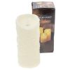Świeca plast.LED ruch.knot wzór róże 8x17cm 3 6debf2ca48eec5b85d3489f635d09e8b