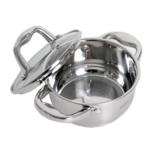 Garnek stal. 14x7cm 1,2 litra VELIO 3 75445c0ca05a39cfa80d449165350e22