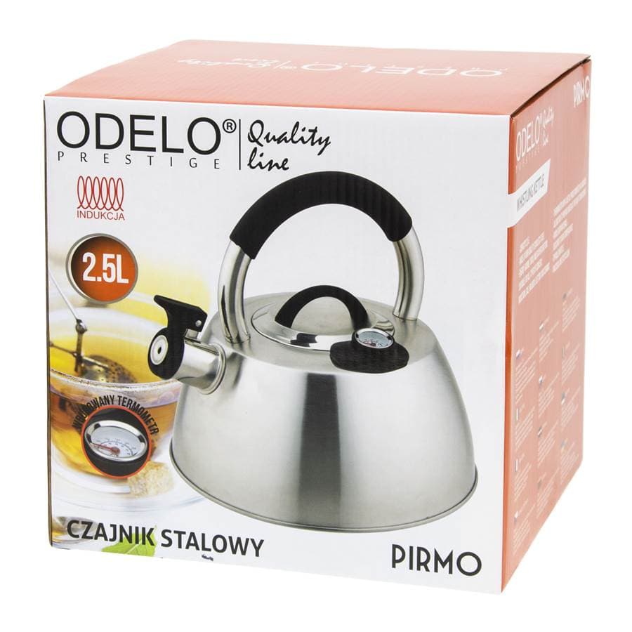 Czajnik 2,5L PIRMO z term. stalowy 2 Czajnik 2,5L PIRMO z term. stalowy - obrazek 2