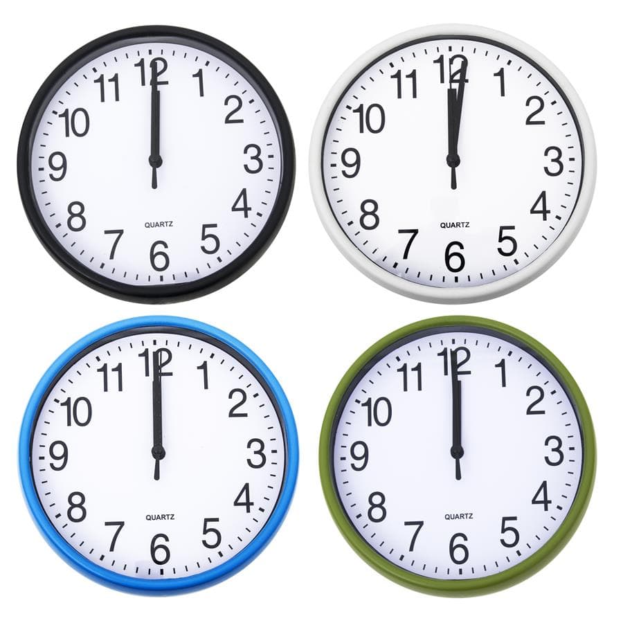 Zegar ścienny okrągły mix color 19cm 1 Zegar ścienny okrągły mix color 19cm