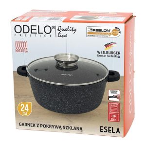 Garnek ESELA okr.24cm w.11,5cm 3L GREBLON 7 7ff51f613a77628d0168edbb7fd29ed9