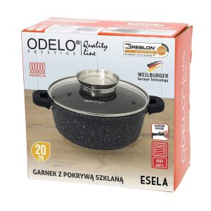 Garnek ESELA okr.20cm w.9,2cm 1,75L GREBLON 7 7ffe023e8640fc0b670f64e088312f9a