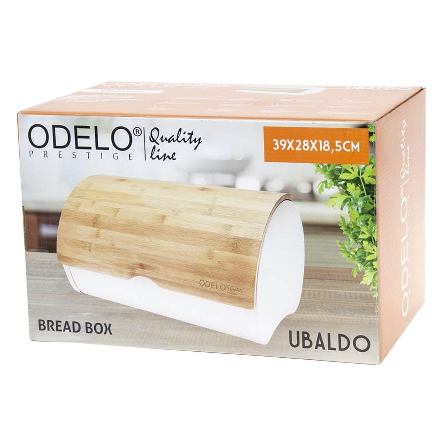 Chlebak UBALDO biały drewn. pokrywa 2 Chlebak UBALDO biały drewn. pokrywa - obrazek 2