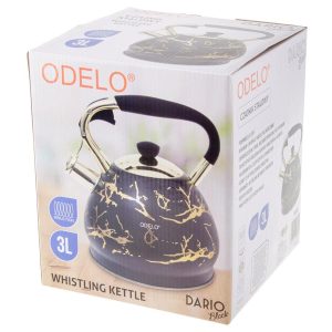 Czajnik 3,0L DARIO czarny złoty 8 OD2087 2
