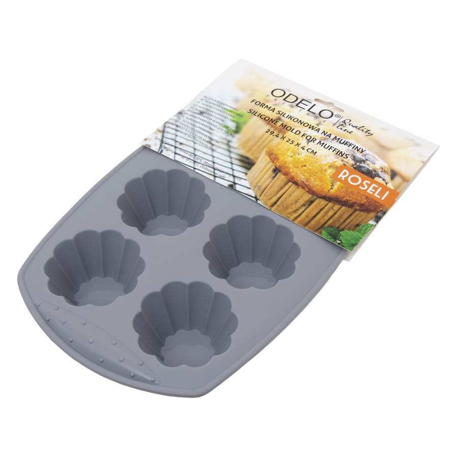 ROSELI Silikonowa forma muffiny 29,4x25x4cm 1 ROSELI Silikonowa forma muffiny 29,4x25x4cm