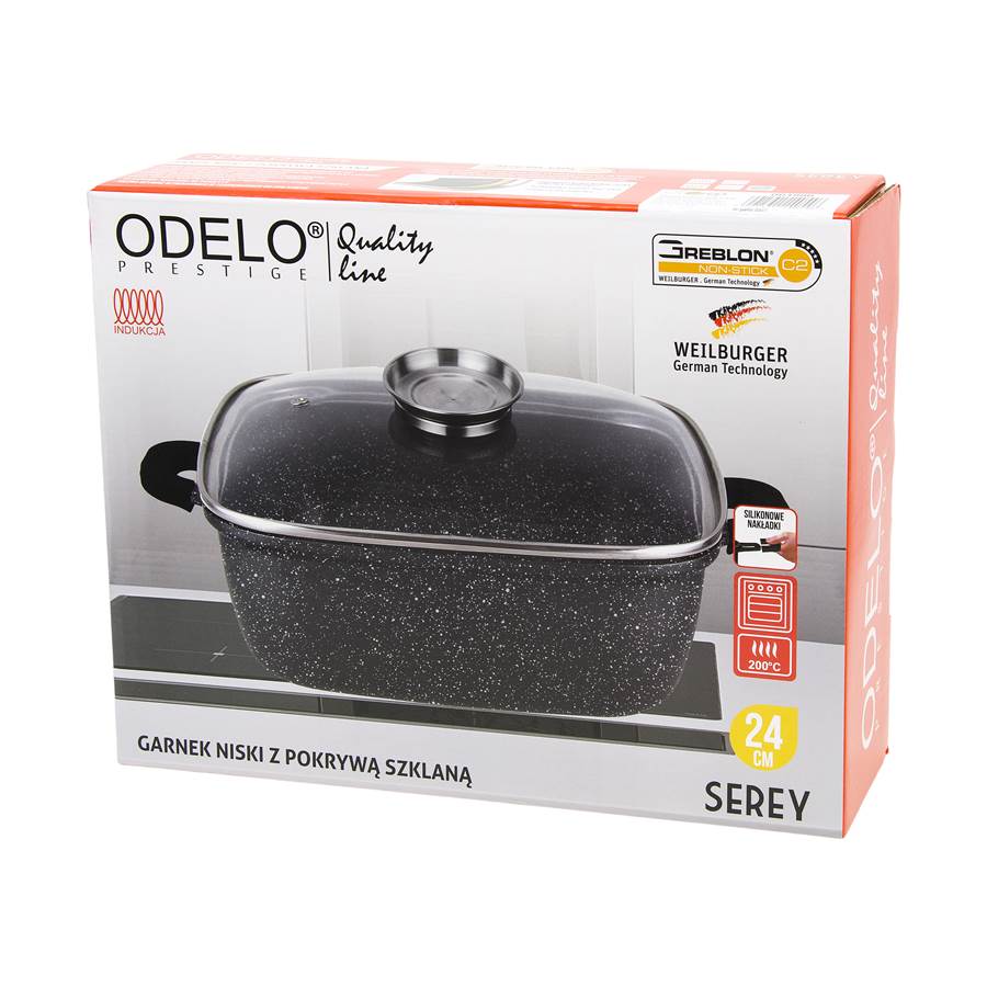 Garnek SEREY kw.24cm wys.7,5cm 2,5L GREBLON 2 Garnek SEREY kw.24cm wys.7,5cm 2,5L GREBLON - obrazek 2
