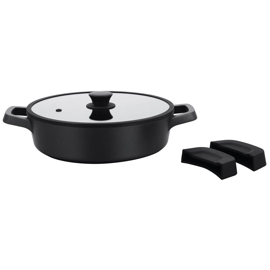 Garnek niski z pokryw HOBART 28x7,5cm 3,5L 1 Garnek niski z pokryw HOBART 28x7,5cm 3,5L
