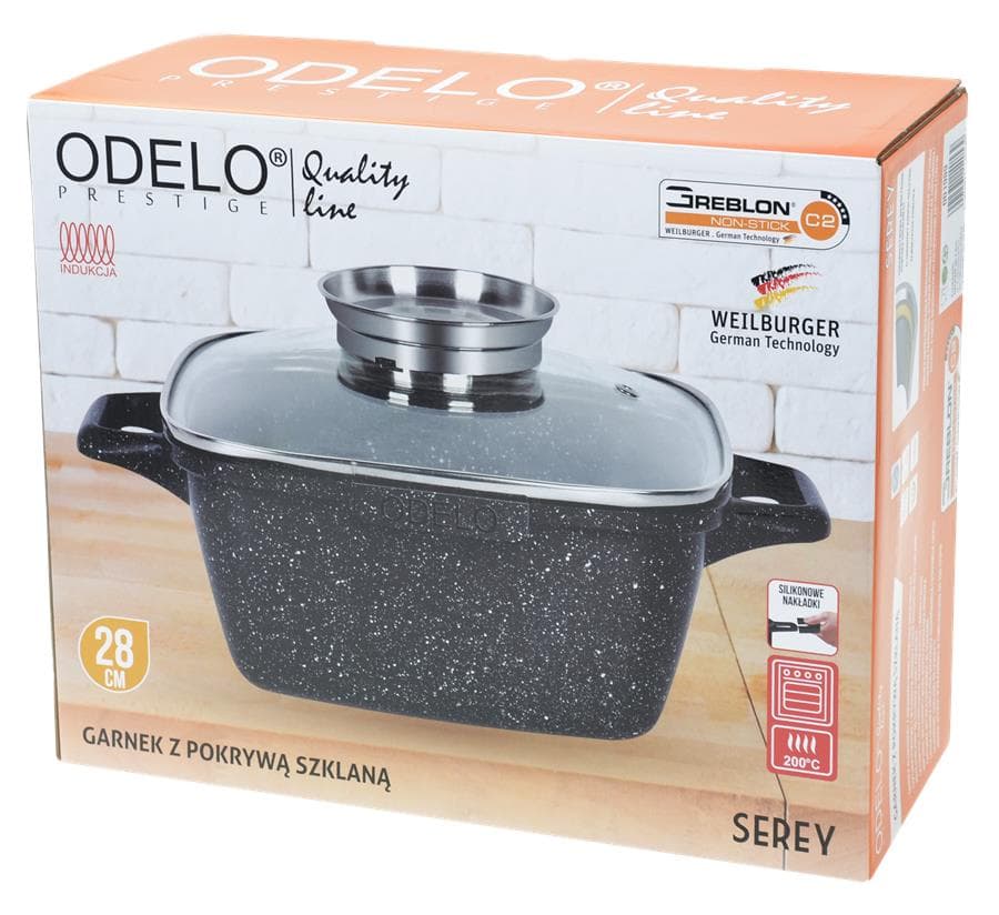 Garnek SEREY kw.28cm wys.12cm 6L GREBLON 2 Garnek SEREY kw.28cm wys.12cm 6L GREBLON - obrazek 2