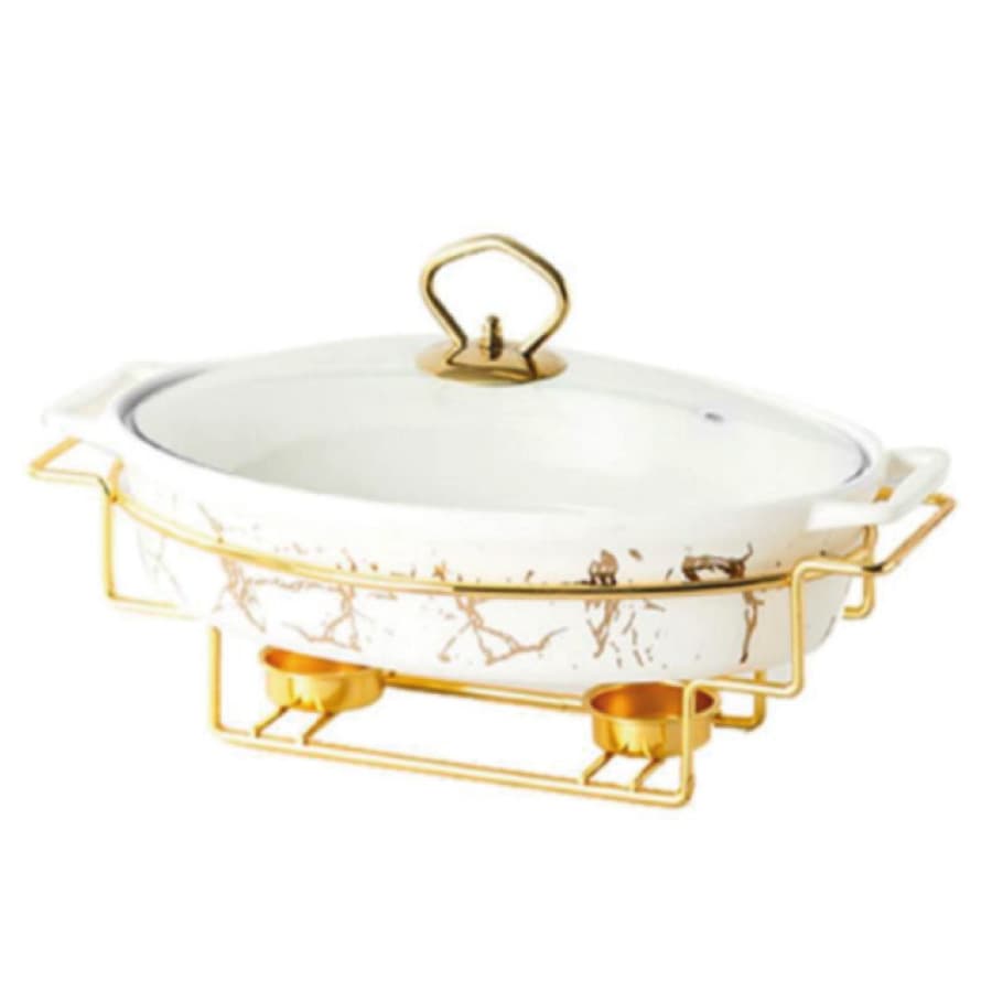 Podgrzewacz owal. Pino 1,5L 32x23,5cm biały 1 Podgrzewacz owal. Pino 1,5L 32x23,5cm biały