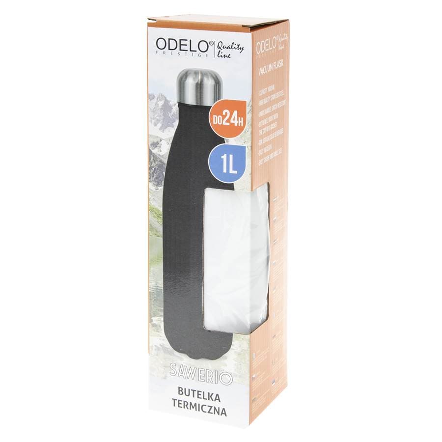 SAWERIO Butelka termiczna 1000ml biała 2 SAWERIO Butelka termiczna 1000ml biała - obrazek 2