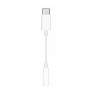 APPLE ADAPTER TYP-C DO MINI JACK 3,5MM PRZEJŚCIÓWKA BIAŁY IPHONE BOX 5 zdj 190198886866 2