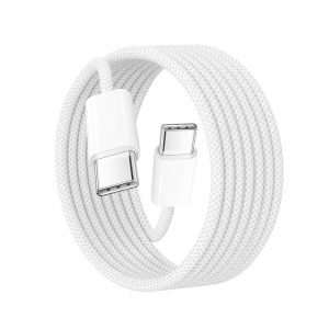 APPLE KABEL TYP-C -TYP-C 2M 240W DO IPHONE 15 BIAŁY OPLOT BOX 8 zdj 195949093432 3