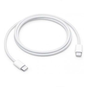 APPLE KABEL TYP-C -TYP-C 1M 60W DO IPHONE 15 BIAŁY OPLOT BOX MW493ZM/A / MQKJ3ZM/A 7 zdj 195949371905 2