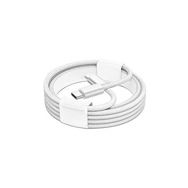 APPLE KABEL TYP-C -TYP-C 1M 60W DO IPHONE 15 BIAŁY OPLOT BOX MW493ZM/A / MQKJ3ZM/A 4 APPLE KABEL TYP-C -TYP-C 1M 60W DO IPHONE 15 BIAŁY OPLOT BOX MW493ZM/A / MQKJ3ZM/A - obrazek 4