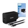 ŁADOWARKA PHILIPS 30W USB-A + USB-C PD QC + KABEL 1M TYP- C NA TYP- C PD Phil-DLP2621C/12 7 zdj 4895229103733