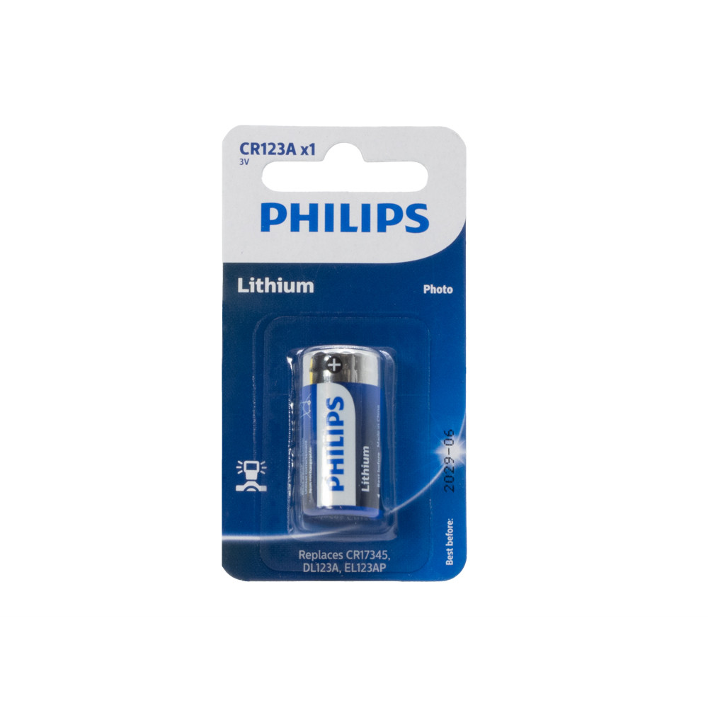 BATERIA PHILIPS LITOWA 3V CR123A Phil-CR123A/01B 1 BATERIA PHILIPS LITOWA 3V CR123A Phil-CR123A/01B