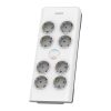 PRZEDŁUŻACZ SIECIOWY PHILIPS LISTWA ZASILAJĄCA BIAŁA 8 GNIAZDA SCHUKO 2M SPN7080WA/58 5 zdj 4895229115859