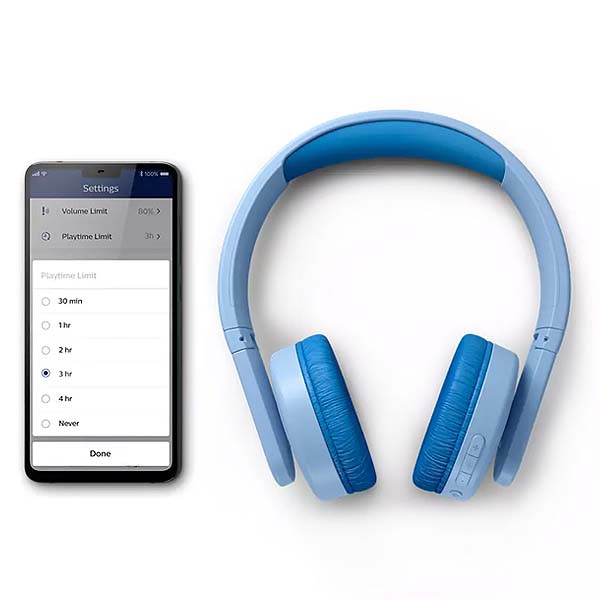 SŁUCHAWKI NAUSZNE BEZPRZEWODOWE BLUETOOTH DLA DZIECI PHILIPS NIEBIESKIE TAK4206BL/00 6 SŁUCHAWKI NAUSZNE BEZPRZEWODOWE BLUETOOTH DLA DZIECI PHILIPS NIEBIESKIE TAK4206BL/00 - obrazek 6