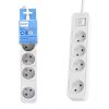 PRZEDŁUŻACZ SIECIOWY PHILIPS LISTWA ZASILAJĄCA BIAŁA 4 GNIAZDA 1,5M CHP2144W/60 7 zdj 4895229136854