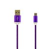 ECONOMY KABEL USB MICRO NYLON FIOLETOWY 1,5m PURPLE 8 zdj 5902012962060 3
