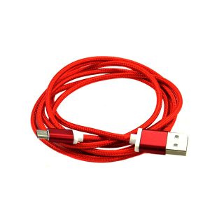 ECONOMY KABEL USB MICRO NYLON CZERWONY 1,5m RED 5 zdj 5902012962077 2