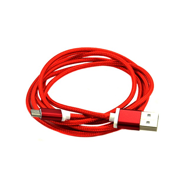ECONOMY KABEL USB MICRO NYLON CZERWONY 1,5m RED 3 ECONOMY KABEL USB MICRO NYLON CZERWONY 1,5m RED - obrazek 3