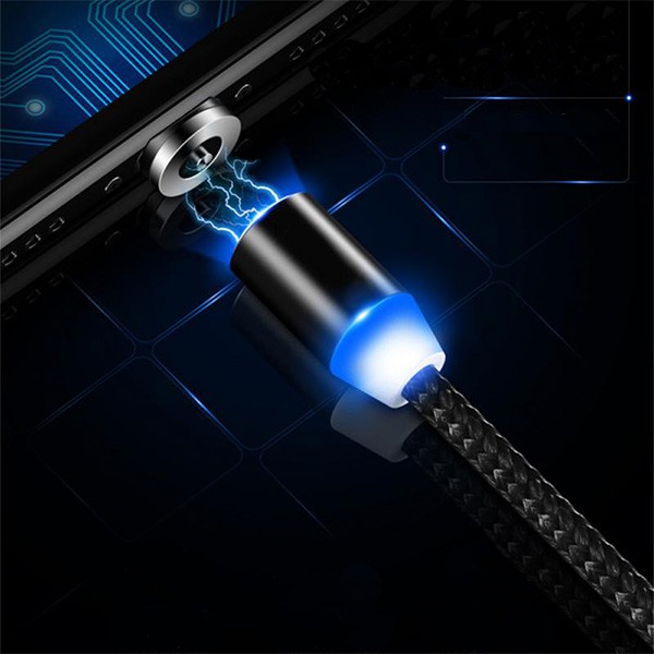 ECOBOX KABEL USB 3w1 MAGNETYCZNY 360 SREBRNY IPHONE MICRO TYP-C 4 ECOBOX KABEL USB 3w1 MAGNETYCZNY 360 SREBRNY IPHONE MICRO TYP-C - obrazek 4