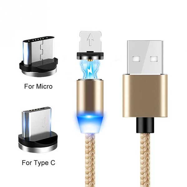 ECOBOX KABEL USB 3W1 MAGNETYCZNY 360 ZŁOTY IPHONE MICRO TYP-C IPHONE 2 ECOBOX KABEL USB 3W1 MAGNETYCZNY 360 ZŁOTY IPHONE MICRO TYP-C IPHONE - obrazek 2