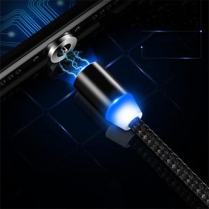 ECOBOX KABEL USB 3W1 MAGNETYCZNY 360 ZŁOTY IPHONE MICRO TYP-C IPHONE 7 zdj 5902012965016 3
