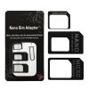ADAPTER 4W1 micro SIM + nano SIM UNIWERSALNY ADAPTER KART SIM 4W1 KLUCZYK CZARNY 8 zdj 5902012965429