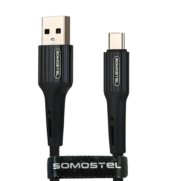 KABEL USB TYP-C 3.6A SOMOSTEL CZARNY 3600mAh QUICK CHARGER QC 3.0 1M POWERLINE SMS-BW06 IPHONE 15 IPHONE15 2 KABEL USB TYP-C 3.6A SOMOSTEL CZARNY 3600mAh QUICK CHARGER QC 3.0 1M POWERLINE SMS-BW06 IPHONE 15 IPHONE15 - obrazek 2